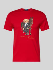 T-shirt z nadrukiem z logo i okrągłym dekoltem od Polo Ralph Lauren - 19