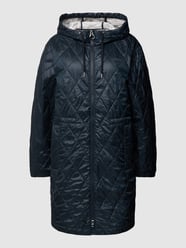 Gewatteerde lange jas met zijsplitten van Gerry Weber Edition Blauw / turquoise - 27