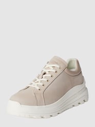 Plateausneakers met labeldetails van Marc O'Polo Beige - 42
