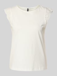 Regular Fit T-Shirt mit Lochstickerei Modell 'EMILY' von Vero Moda - 31