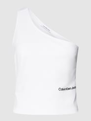 Crop Top mit One-Shoulder-Träger von Calvin Klein Jeans Weiß - 26