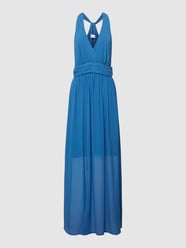 Abendkleid mit V-Ausschnitt von Vila Blau - 8