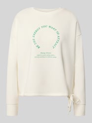 Sweatshirt met koord en frontprint van Christian Berg Woman - 24