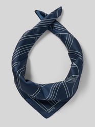 Chusta w kwadratowym kształcie z detalem z logo od Jake*s Casual - 42
