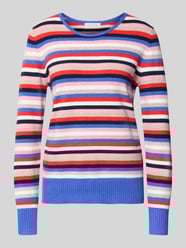 Sweter z dzianiny z prążkowanymi wykończeniami od Christian Berg Woman - 45