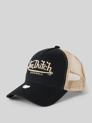 Trucker Cap mit Label-Stitching Modell 'NEWARK' von Von Dutch Schwarz - 9