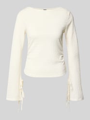 Regular Fit Langarmshirt mit Binde-Detail Modell 'HAZEL' von VERO MODA - 34