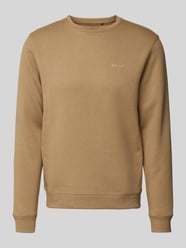 Sweatshirt mit gerippten Abschlüssen Modell 'Downton' von Blend Beige - 48