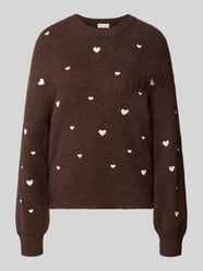 Strickpullover mit Stitchings und Rundhalsausschnitt von Apricot - 37