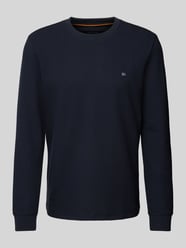 Longsleeve mit Label-Stitching von Christian Berg Men Blau - 13