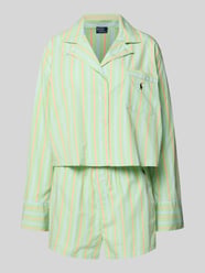 Piżama o kroju comfort fit z czystej Bawełna Model 'SHIRTING STRIPES' od Polo Ralph Lauren - 6