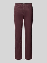 Stoffhose mit Eingrifftaschen Modell 'Laura' von Raphaela By Brax Bordeaux - 35
