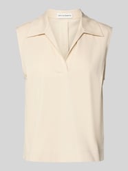 Regular fit blousetop met V-hals, model 'Frisa' van OPUS PANTS Beige - 16