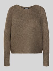 Sweter z dzianiny o kroju regular fit z rękawami nietoperzowymi model ‘DANIELLA’ od Only - 12