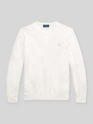 Sweter o kroju slim fit z czystej bawełny od Polo Ralph Lauren - 4