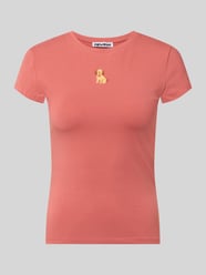 T-shirt met motief-stitching en ronde hals van REVIEW - 35