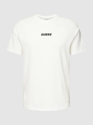 T-Shirt mit Label-Print Modell 'CURT' von Guess Activewear Weiß - 8