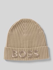 Beanie aus reiner Schurwolle Modell 'LARA_HAT' von BOSS Beige - 33