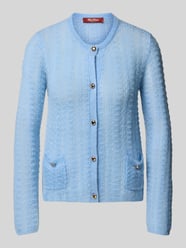 Regular Fit Strickjacke aus Mohair-Woll-Mix Modell 'GOLIA' von Max Mara Studio - 42