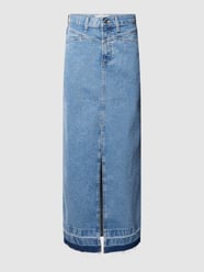 Jeansrock mit Gehschlitz Modell 'RAFAELLA' von Mango Blau - 11