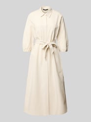 Overhemdjurk met borstzakken van comma Beige - 44