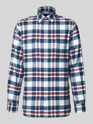 Freizeithemd mit Button-Down-Kragen von Christian Berg Men Blau - 33