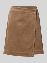 Minirok met wikkellook model 'D-ROCK' van OPUS Beige - 11