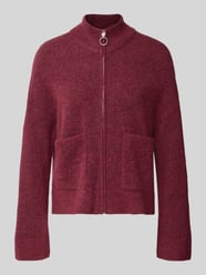 kardigan rozpinany o kroju regular fit z mieszanki wełny model 'SIA' od Selected - 41