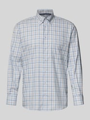 Koszula biznesowa o kroju regular fit z bawełny z kołnierzykiem typu button down od ETERNA - 11