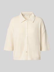 Strickshirt aus Viskose-Mix mit Polokragen Modell 'Sitrica' von OPUS Beige - 23