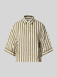 Oversized Langarmbluse aus reinem Leinen Modell 'HOLLIE' von 0039 Italy - 7
