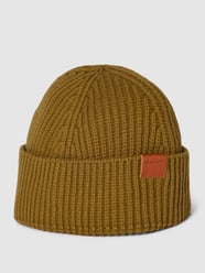 Beanie mit Label-Detail Modell 'FISHERMAN' von Gant Grün - 37