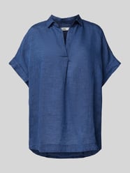 Regular fit blouseshirt van linnen met kapmouwen, model 'DERRY' van 0039 Italy - 1