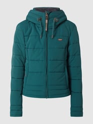 Gewatteerd jack met capuchon, model 'Novaa' van Ragwear Blauw / turquoise - 16