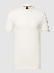 Poloshirt mit Label-Detail Modell 'PASSENGER' von BOSS Orange Beige - 11