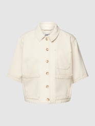 Korte blouse met steekzakken van JAKE*S STUDIO WOMAN Wit - 30