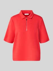 koszulka polo o kroju regular fit z zamkiem błyskawicznym od Christian Berg Woman - 5