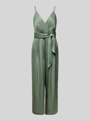 Jumpsuit met strikceintuur van Jake*s Cocktail Groen - 40