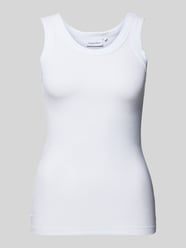 Tanktop in Ripp-Optik von Calvin Klein Womenswear Weiß - 3