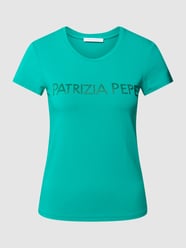 T-Shirt mit Label-Detail Modell 'MAGLIA' von Patrizia Pepe Grün - 30