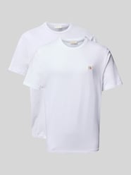 T-shirt met labeldetail in een set van 2 stuks van Calvin Klein Jeans - 11