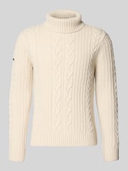 Rollkragenpullover mit Zopfmuster von Superdry - 17