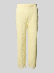 Feminine Fit Stoffhose mit Ausbrenner-Effekt von Marc Cain - 9