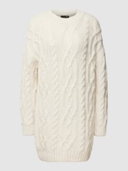 Knielange gebreide jurk van Superdry Wit - 3