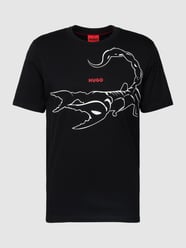 T-Shirt mit Motiv-Print Modell 'Darpione' von HUGO Schwarz - 9