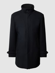 Lange jas met opstaande kraag, model 'REUBEN' van Selected Homme Zwart - 37