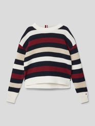 Gebreide pullover van katoen met streepmotief van Tommy Hilfiger Teens - 31