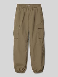 Cargohose mit elastischem Bund von Only Grün - 4