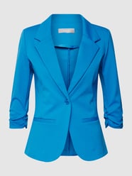 Blazer met plooien, model 'ZABLAZER' van Fransa Blauw / turquoise - 18
