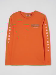 Longsleeve aus Baumwolle Modell 'James' von Raizzed Orange - 45